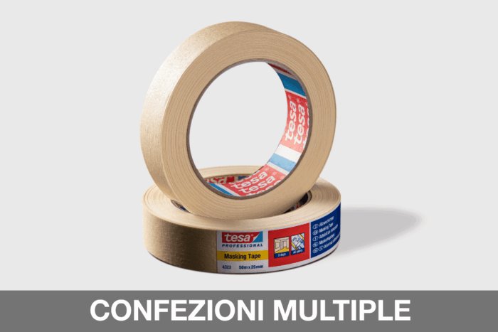 4323 NASTRO TESA pennelli e rulli professionali per imbianchini Tesa 4323 nastro carta masking per mascherature precise. Ideale per pittori e decoratori.