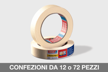 Tesa 4325 nastro carta masking con elevata adesione e flessibilità. Perfetto per curve, bordi netti e rimozione senza residui.