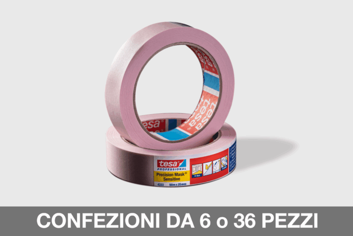 TESA 4333 NASTRO SENSITIVE ROSA pennelli e rulli professionali per imbianchini Nastro Sensitive rosa Tesa, vendita online dei migliori nastri adesivi professionali