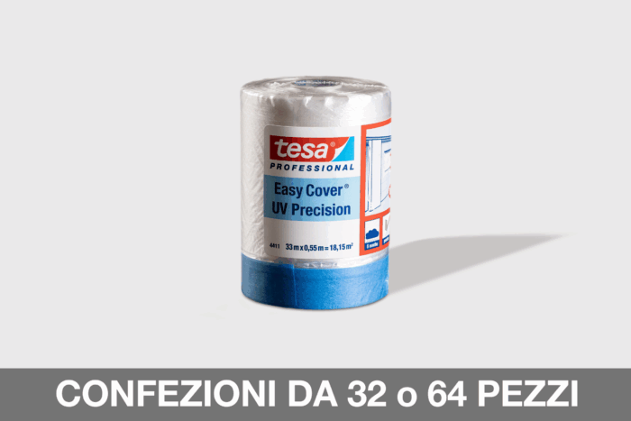 4411 COVER QUICK pennelli e rulli professionali per imbianchini COVER QUICK: telo copritutto in HDPE con nastro adesivo. Protezione rapida e precisa per lavori di pittura, fai da te e decorazione.