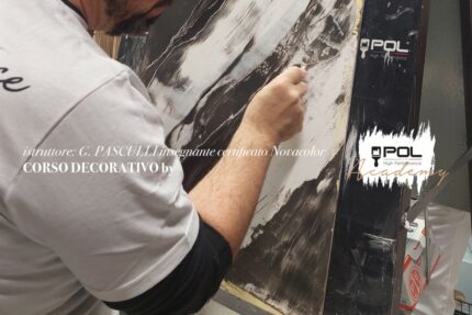 Corso di Finto Marmo e pennelli e rulli professionali per imbianchino