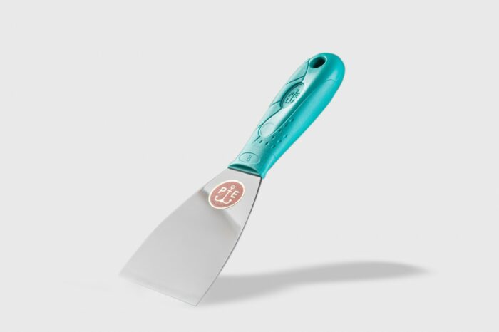 Spatola spin lama in acciaio inox manico plastica stucco gesso varie